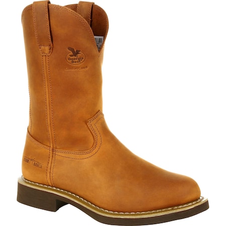 Georgia Boot Carbo-Tec, Men's Wellington, 10 2E, SPR Leather, 11 in Height, Prairie Chestnut G5814